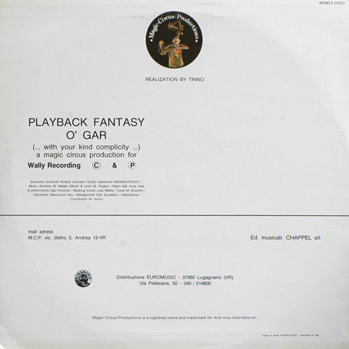 O'Gar - Playback Fantasy | Magic Circus Productions (WRMCP 25002) - 2
