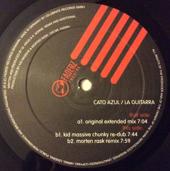 Cato Azul - La Guitarra | Faderz Records (FAD004) - 2 Cato Azul - La Guitarra | Faderz Records (FAD004) - 2