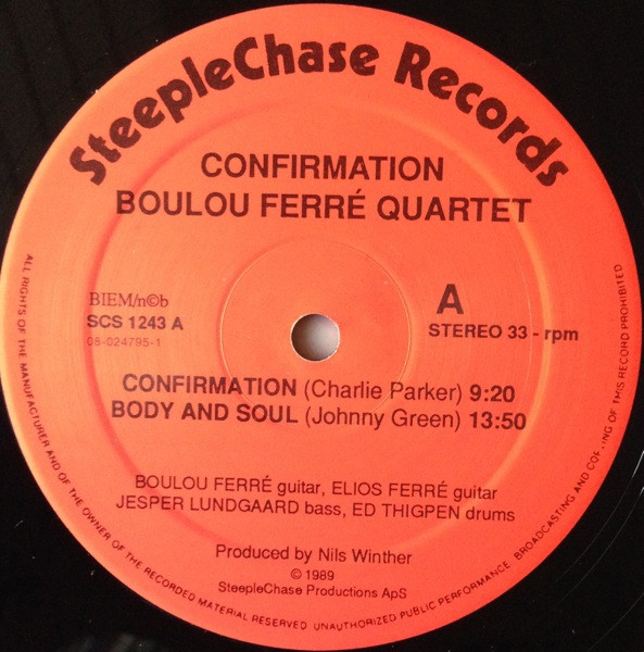 Boulou Ferré Quartet - Confirmation | SteepleChase (SCS 1243) - 3 Boulou Ferré Quartet - Confirmation | SteepleChase (SCS 1243) - 3