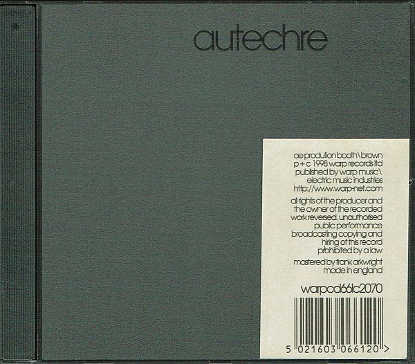 Autechre - LP5 | Warp Records (warpcd66) - 2 Autechre - LP5 | Warp Records (warpcd66) - 2