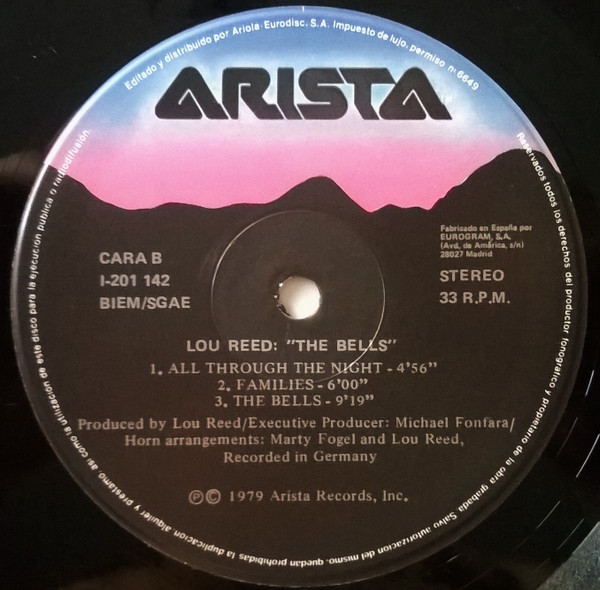 Lou Reed - The Bells | Arista (5B 201142) - 3