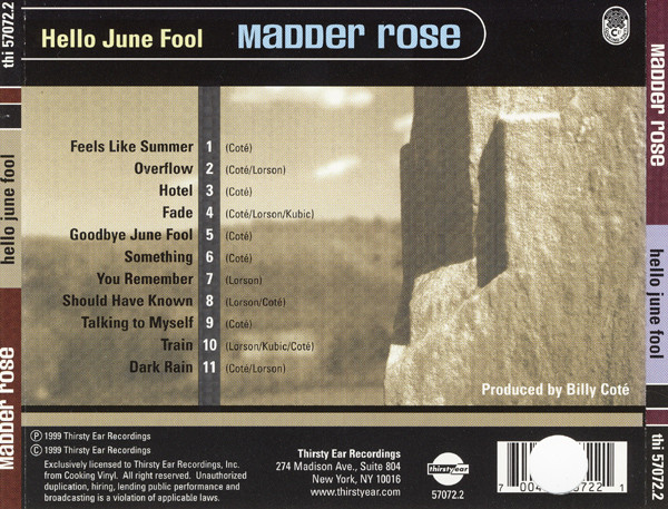 Madder Rose - Hello June Fool | Thirsty Ear (thi 57072.2) - 2