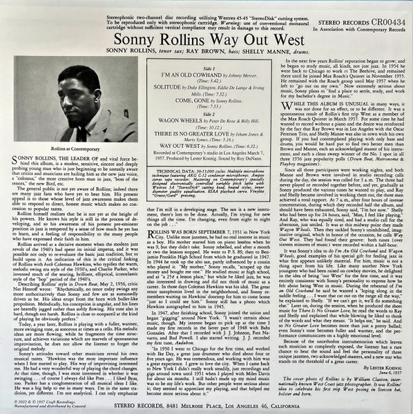 Sonny Rollins - Go West!: The Contemporary Records Albums | Craft Recordings (CR00434) - 3