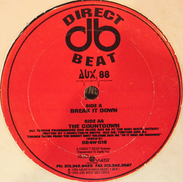 Aux 88 - Break It Down / The Countdown | Direct Beat (DB4W-019) - 2