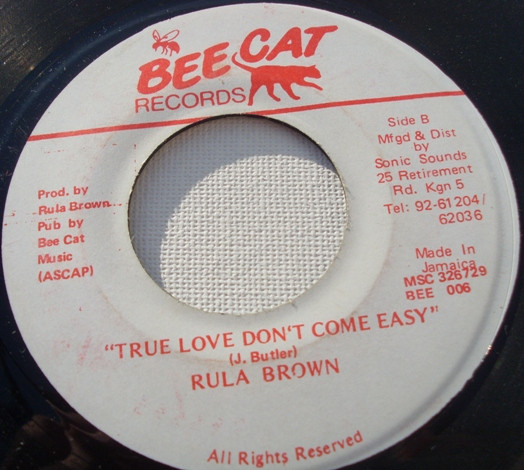 Lukie D / Rula Brown - Move Me Baby / True Love Don't Come Easy | Bee Cat Records (BEE 006) - 2