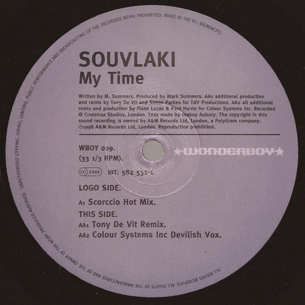 Souvlaki - My Time (Part 1 Of 2) | Wonderboy (WBOY 009) - 3
