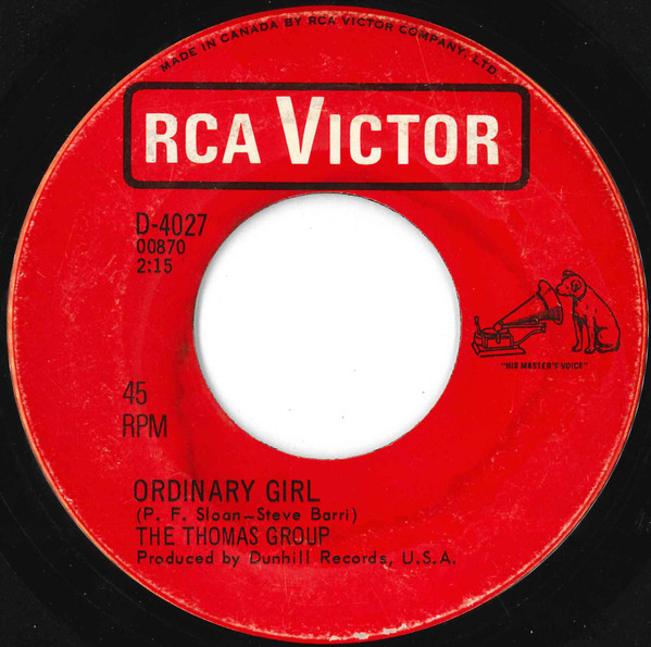 The Thomas Group - Penny Arcade (7") [Vinyl] | RCA Victor (D-4027) - 2