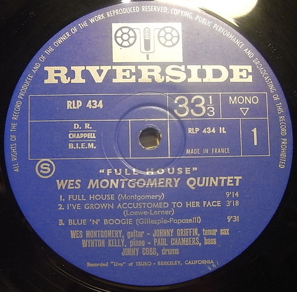 Wes Montgomery - Full House | Riverside Records (RLP 434) - 3 Wes Montgomery - Full House | Riverside Records (RLP 434) - 3