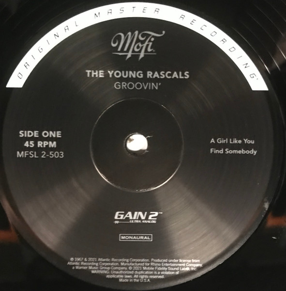 The Young Rascals - Groovin' | Mobile Fidelity Sound Lab (MFSL 2-503) - 4