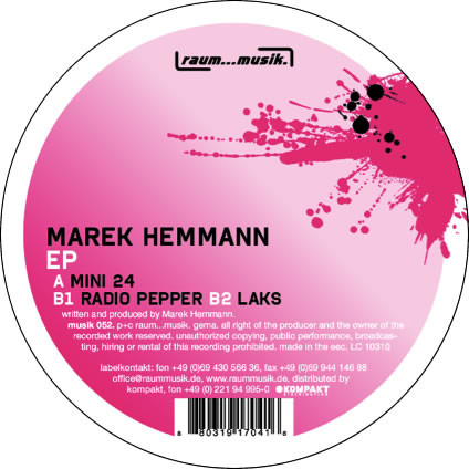 Marek Hemmann - EP | Raum...musik (musik 052) - main