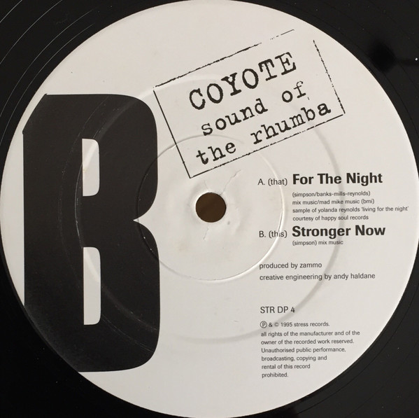 Coyote - Sound Of The Rhumba | Stress Records (STR DP 4) - 4