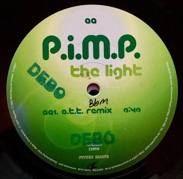 P.I.M.P. - The Light | Future Groove (12FGR020 / 12FGR020R) - 2