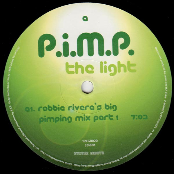 P.I.M.P. - The Light | Future Groove (12FGR020 / 12FGR020R) - main