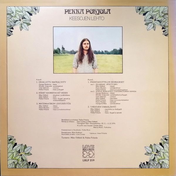 Pekka Pohjola - Keesojen Lehto | Love Records (LRLP 219) - 2