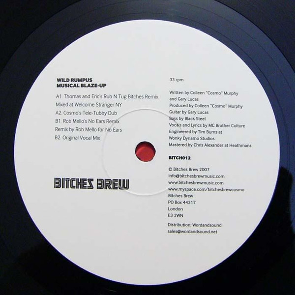 Wild Rumpus featuring Cosmo and Gary Lucas - Musical Blaze-Up | Bitches Brew (BITCH-012) - 2