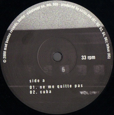 Siriusmo - Ne Me Quitte Pas | Mad Benton Records (mb.006) - 3