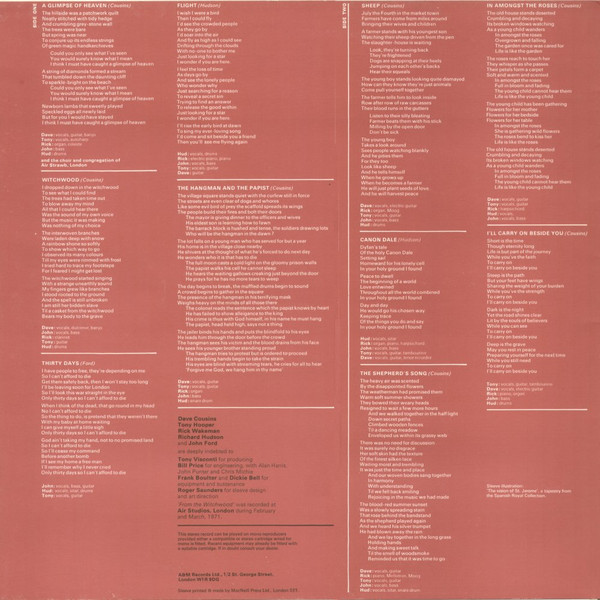 Strawbs - From The Witchwood | A&M Records (AMLH 64304) - 3
