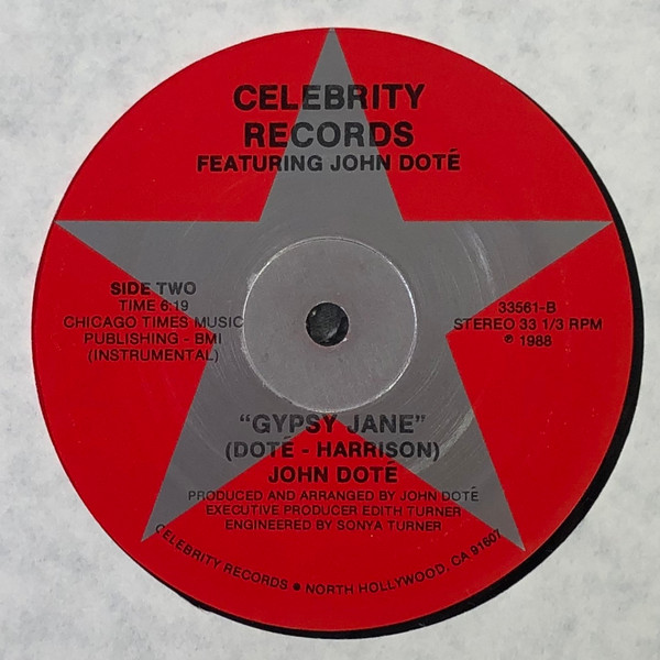 John Dote - Gypsy Jane | Celebrity Records (33561) - 4
