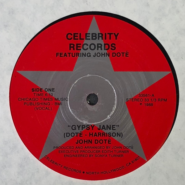 John Dote - Gypsy Jane | Celebrity Records (33561) - 3