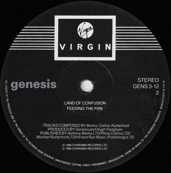 Genesis - Land Of Confusion | Virgin (GENS 3-12) - 4