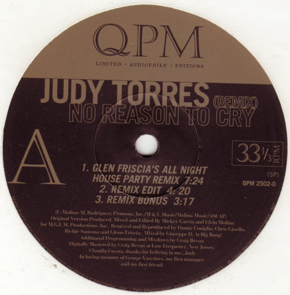 Judy Torres - No Reason To Cry (Remix) | QPM (QPM 2502-0) - 3