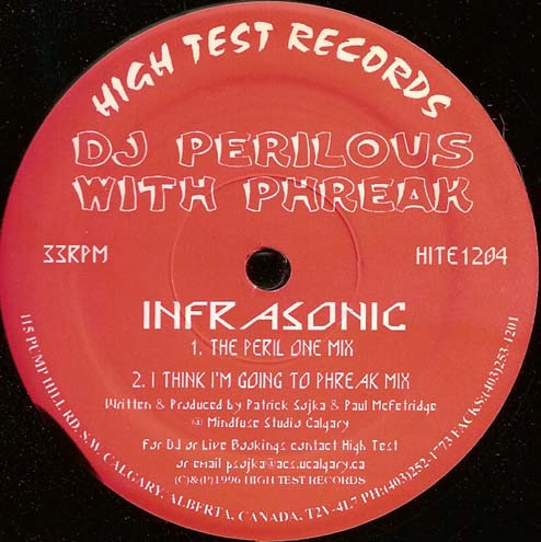 DJ Perilous - Infrasonic | High Test Records (HITE1204)