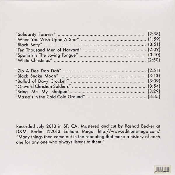 Bill Orcutt - A History Of Every One | Editions Mego (eMEGO 173) - 2 Bill Orcutt - A History Of Every One | Editions Mego (eMEGO 173) - 2