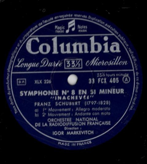 Franz Schubert , Felix Mendelssohn-Bartholdy , Orchestre National De France , Igor Markevitch - Symphonie Nº8 En Si Mineur "Inachevée" / Symphonie Nº4 En La Mineur, Op. 90 "Italienne" | Columbia (XLX 326) - 3 Franz Schubert , Felix Mendelssohn-Bartholdy , Orchestre National De France , Igor Markevitch - Symphonie Nº8 En Si Mineur "Inachevée" / Symphonie Nº4 En La Mineur, Op. 90 "Italienne" | Columbia (XLX 326) - 3