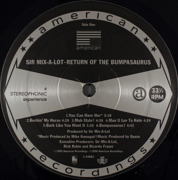 Sir Mix-A-Lot - Return Of The Bumpasaurus | American Recordings (9 43081-1) - 3 Sir Mix-A-Lot - Return Of The Bumpasaurus | American Recordings (9 43081-1) - 3