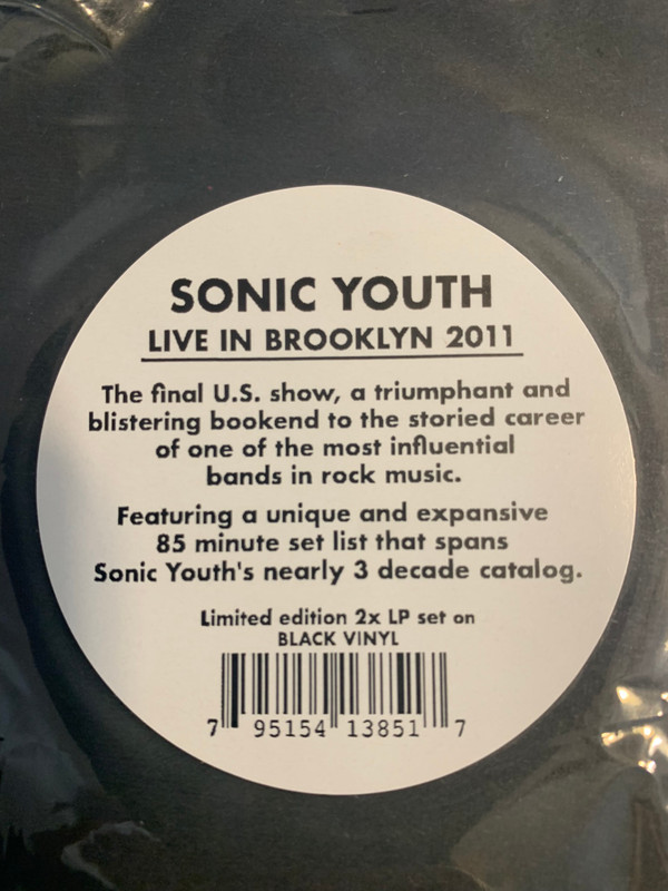 Sonic Youth - Live In Brooklyn 2011 | Silver Current Records (SC55) - 2