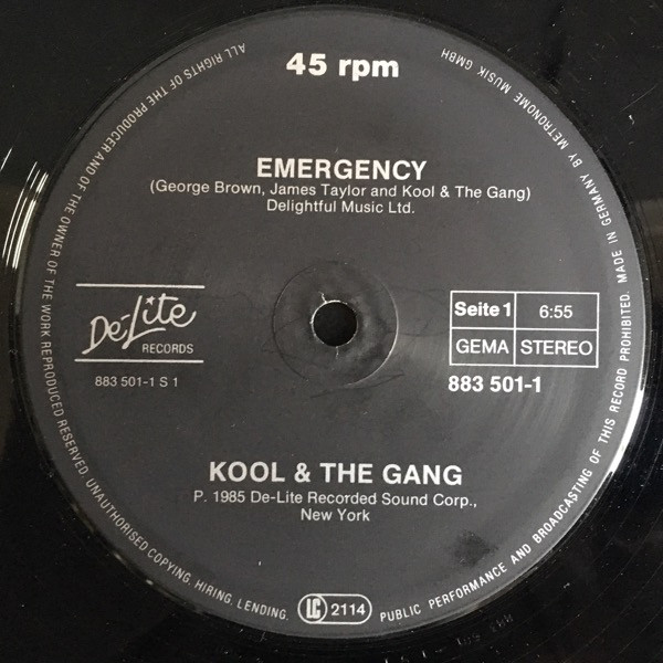 Kool & The Gang - Emergency | De-Lite Records (883 501-1ME) - 3 Kool & The Gang - Emergency | De-Lite Records (883 501-1ME) - 3