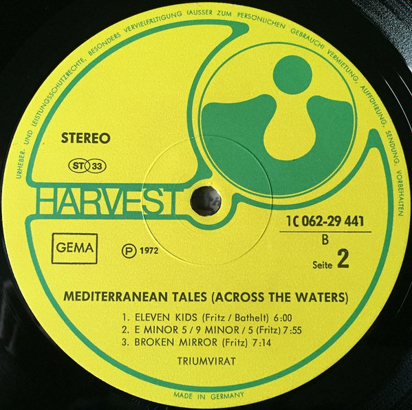 Triumvirat - Mediterranean Tales (Across The Waters) | Harvest (1C 062-29 441) - 4