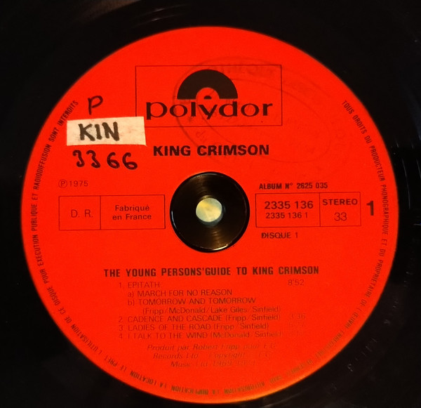 King Crimson - The Young Persons' Guide To King Crimson | Polydor (2625 035) - 4 King Crimson - The Young Persons' Guide To King Crimson | Polydor (2625 035) - 4