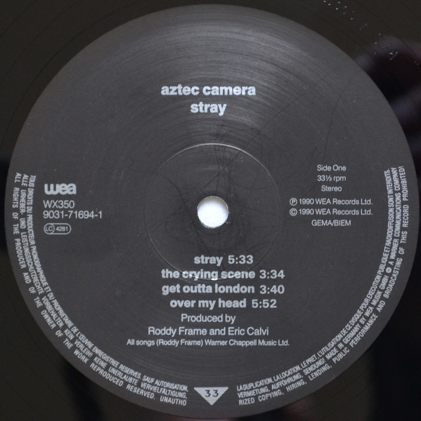 Aztec Camera - Stray | WEA (WX 350) - 3