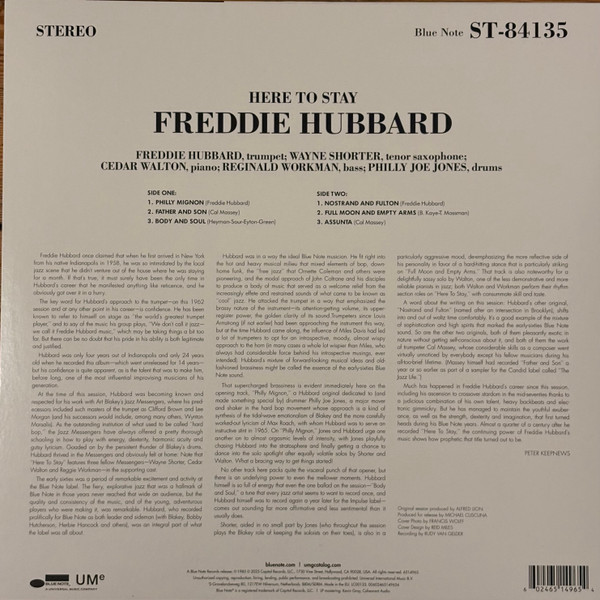 Freddie Hubbard - Here To Stay | Blue Note (6514965) - 2
