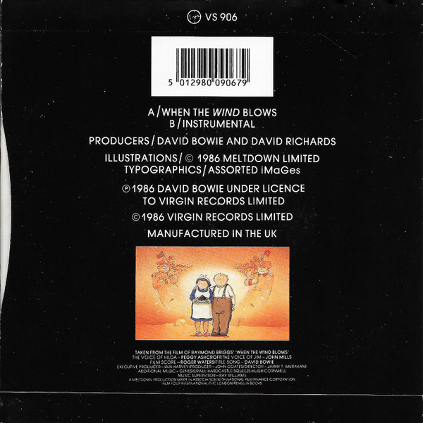 David Bowie - When The Wind Blows | Virgin (VS 906) - 2 David Bowie - When The Wind Blows | Virgin (VS 906) - 2