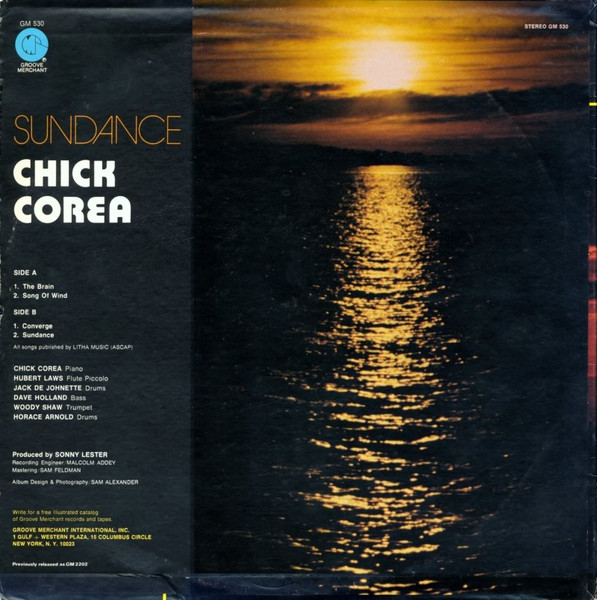 Chick Corea - Sundance | Groove Merchant (GM 530) - 2