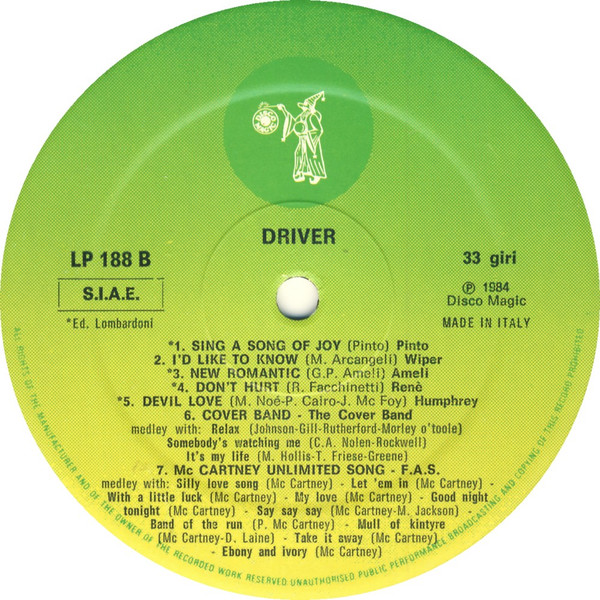 Various - Driver | Discomagic Records (LP 188) - 3