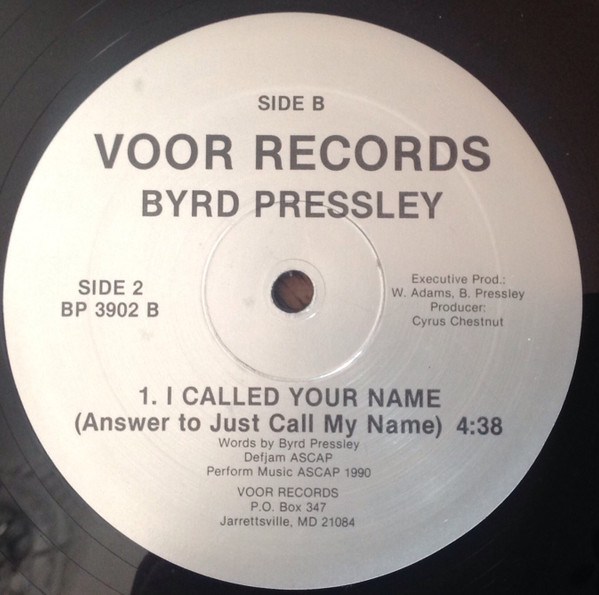 Byrd Pressley - You Must Be Dreamin | Voor Records (BP 3902) - 2
