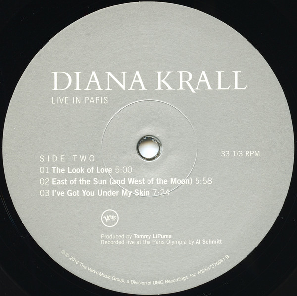 Diana Krall - Live In Paris | Verve Records (602547376954) - 2