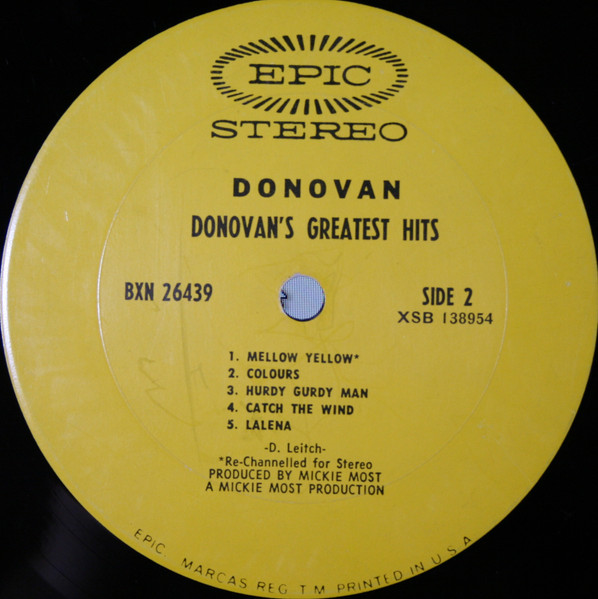 Donovan - Donovan's Greatest Hits | Epic (BXN 26439) - 4 Donovan - Donovan's Greatest Hits | Epic (BXN 26439) - 4