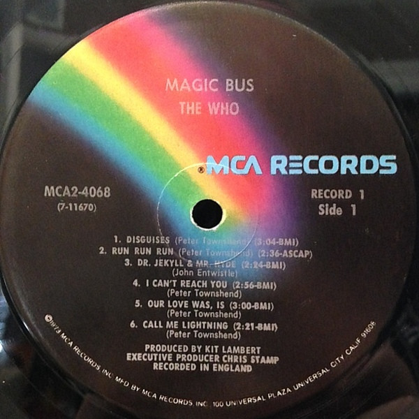 The Who - Magic Bus / My Generation | MCA Records (MCA2-4068) - 2