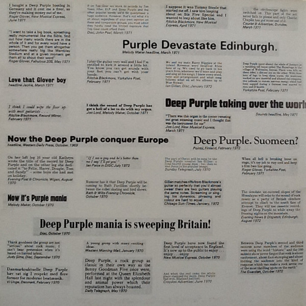 Deep Purple - Who Do We Think We Are | Purple Records (2C 066-94140) - 2