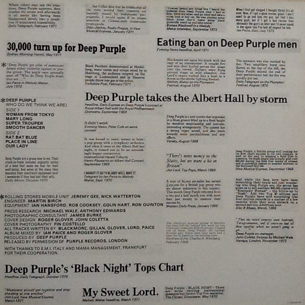 Deep Purple - Who Do We Think We Are | Purple Records (2C 066-94140) - 3