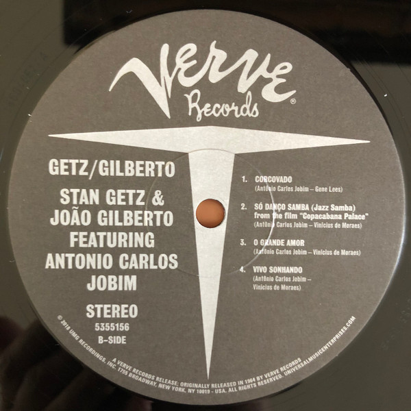 Stan Getz / João Gilberto Featuring Antonio Carlos Jobim - Getz / Gilberto | Verve Records (5355156) - 4 Stan Getz / João Gilberto Featuring Antonio Carlos Jobim - Getz / Gilberto | Verve Records (5355156) - 4
