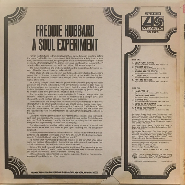 Freddie Hubbard - A Soul Experiment | Atlantic (SD 1526) - 2