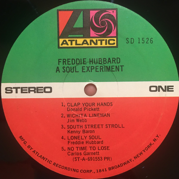 Freddie Hubbard - A Soul Experiment | Atlantic (SD 1526) - 3