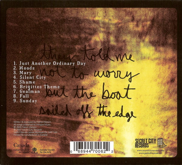 Patrick Watson - Just Another Ordinary Day | Secret City Records (SCR006CD) - 2