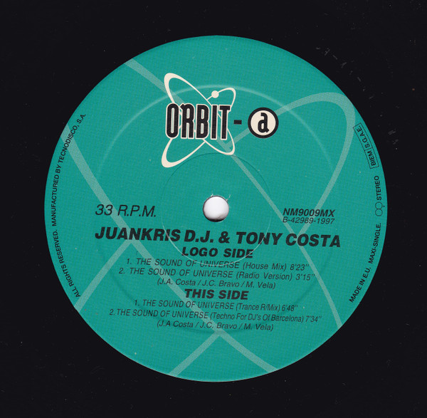 Juankris DJ & Tony Costa - The Sound Of Universe | Orbit-A (NM 9009 MX) - 3