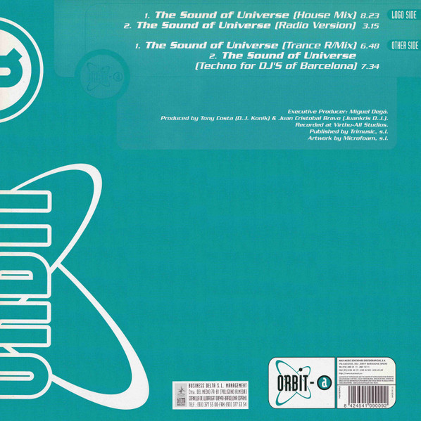 Juankris DJ & Tony Costa - The Sound Of Universe | Orbit-A (NM 9009 MX) - 2